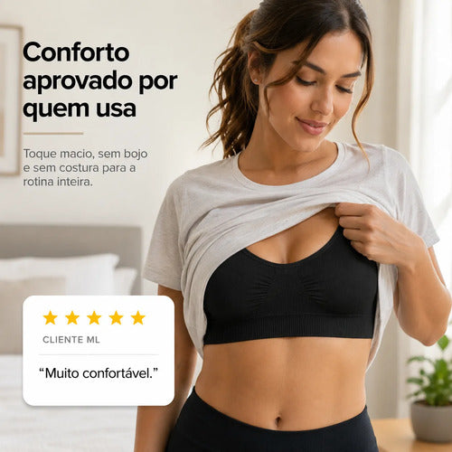 Sutiã Lupo Soutien Original Sem Costura Macio Antimicrobial