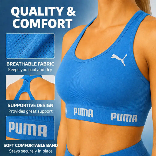 Top Puma Academia Fitness Original Nadador Alta Sustentação