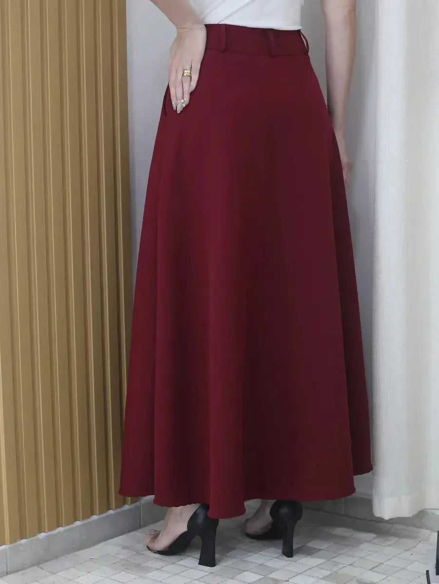 Saia Longa Social Alfaiataria Moda Feminina Evangelica Prime