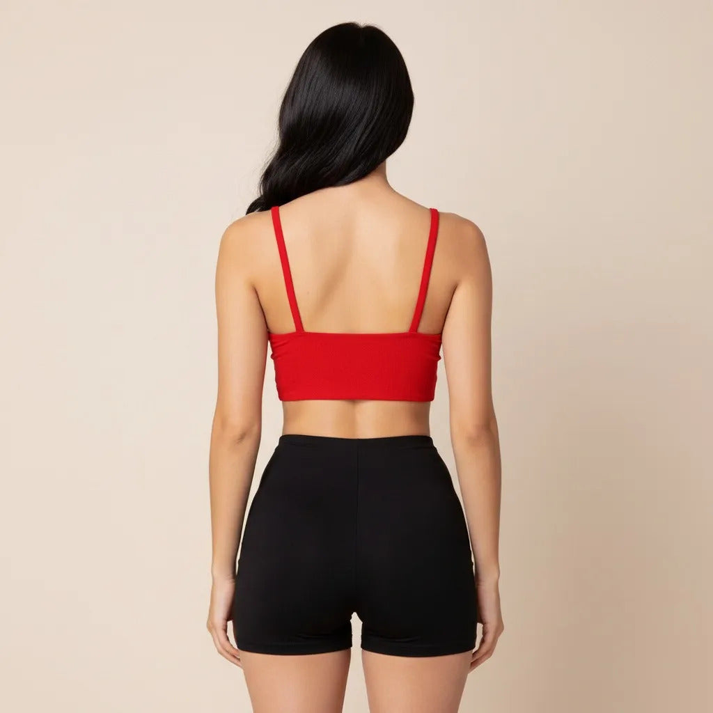 Top Cropped Feminino Alcinha Justo Liganet Fitness Academia