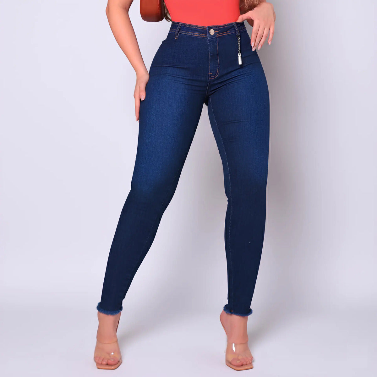 Calça Jeans Feminina Cós Alto Empina Bumbum Patria Brasil