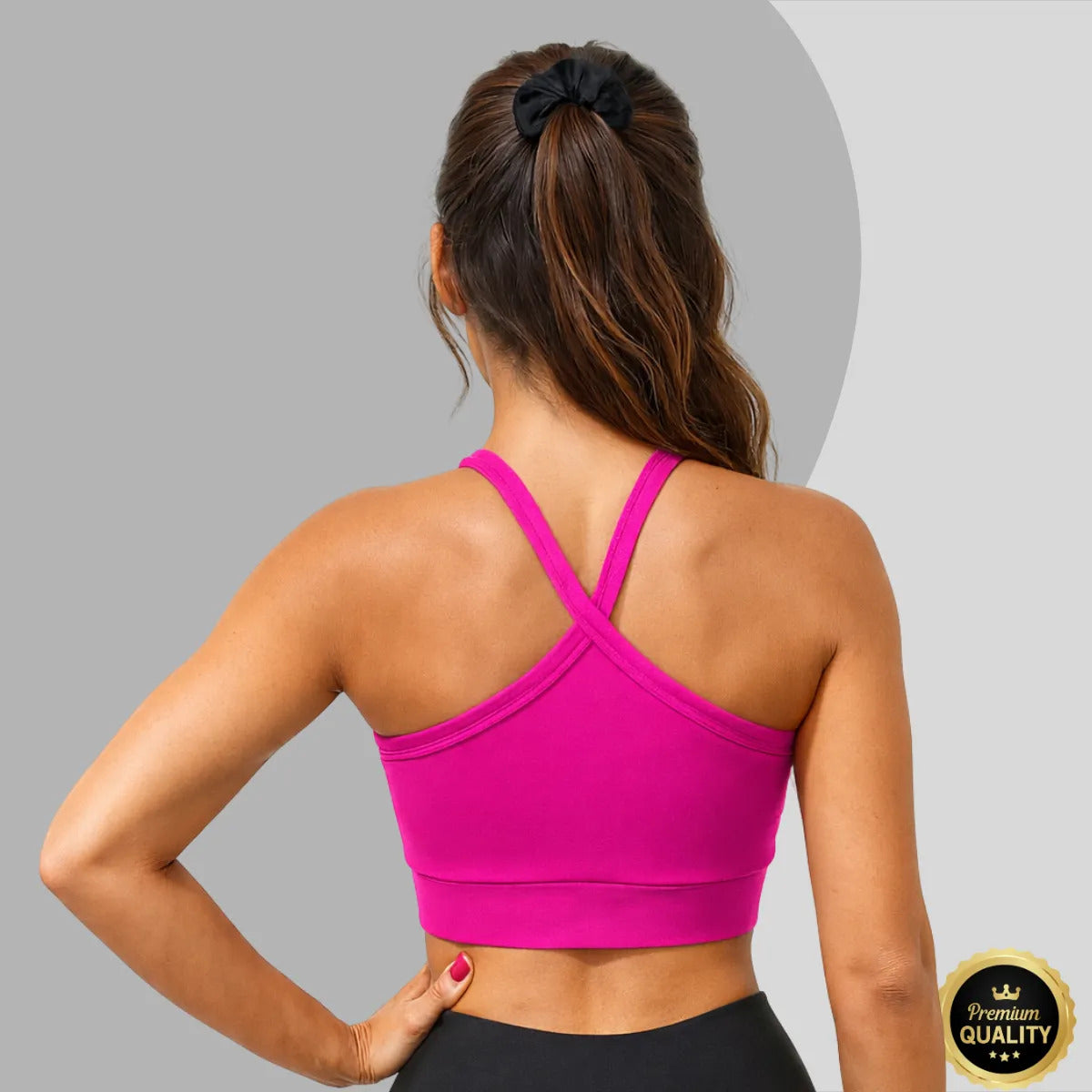 Top Cropped Feminino Alça Cruzada Zero Transparência Suplex