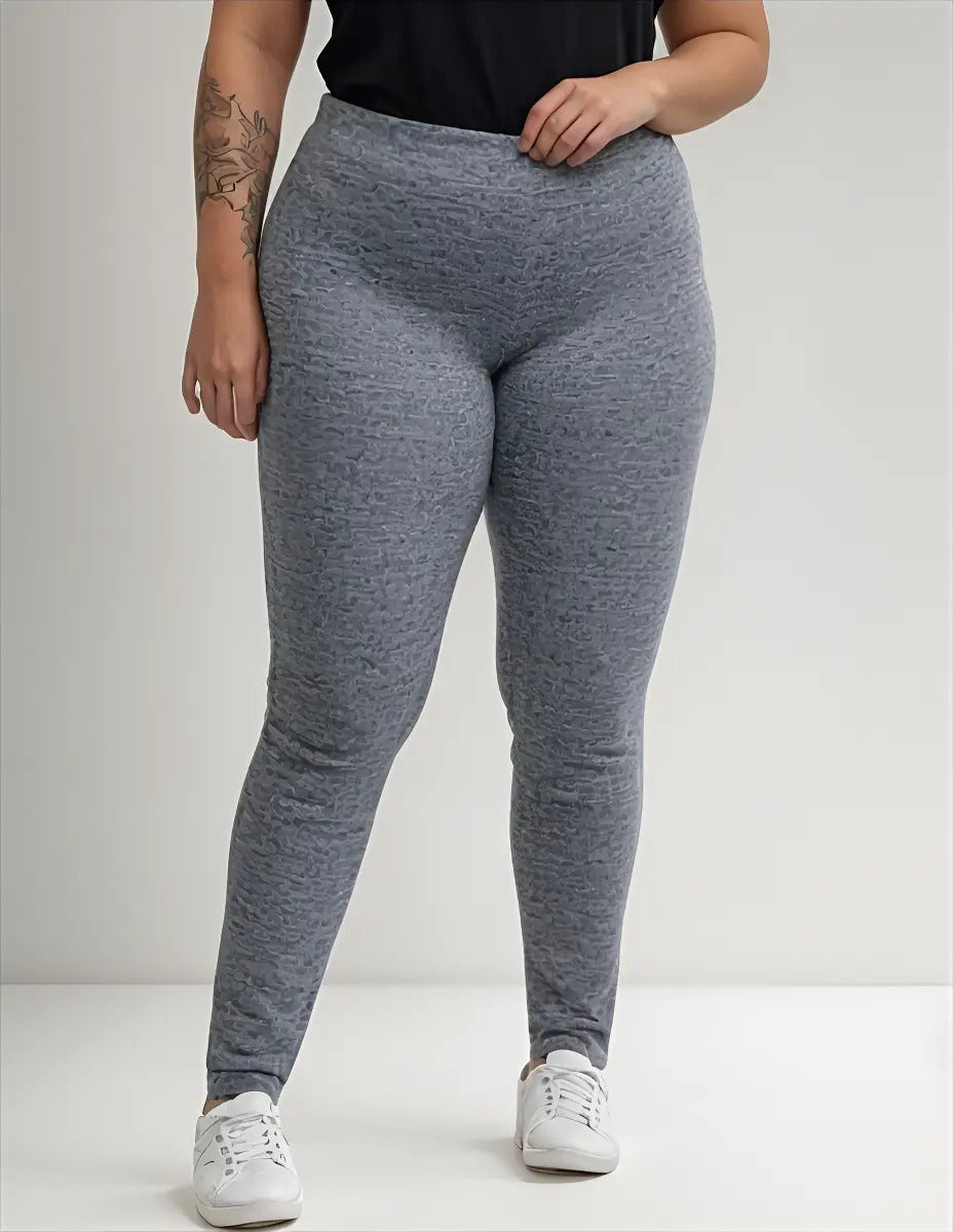 Kit 2 Calças Legging Plus Size Academia Costura Reforçada