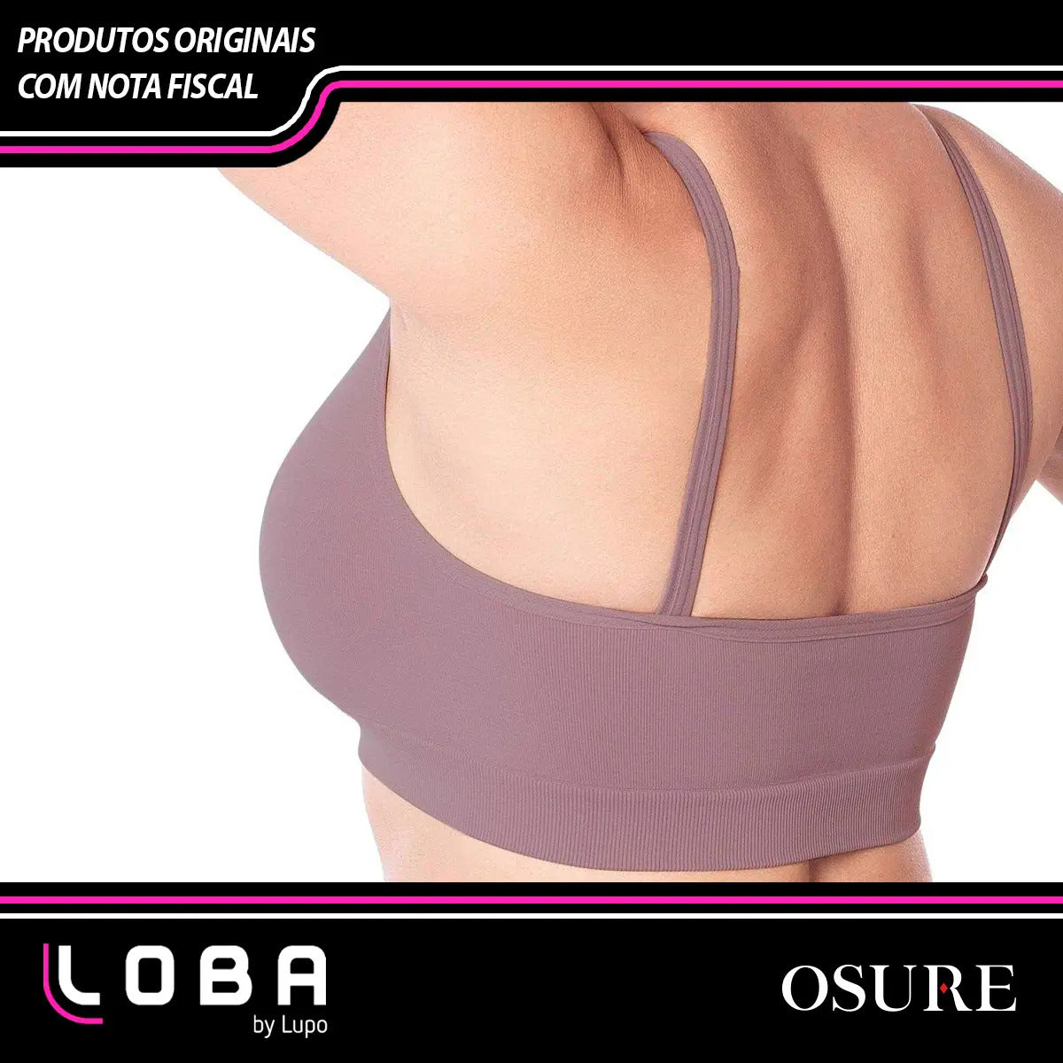 Top Lupo Loba Fitness Confortável Ótima Sustentação Academia