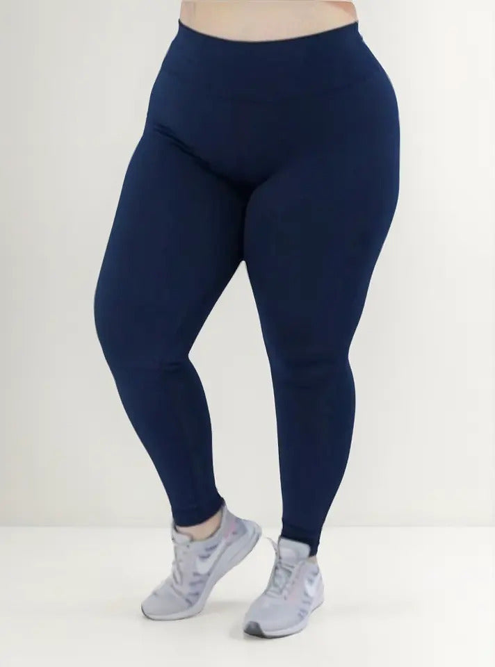 Calça Legging Plus Size Academia Suplex Costura Reforçada