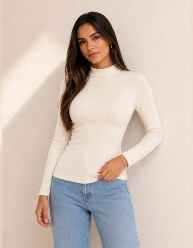 Blusa Térmica Flanelada Feminina Manga Longa Segunda Pele Be