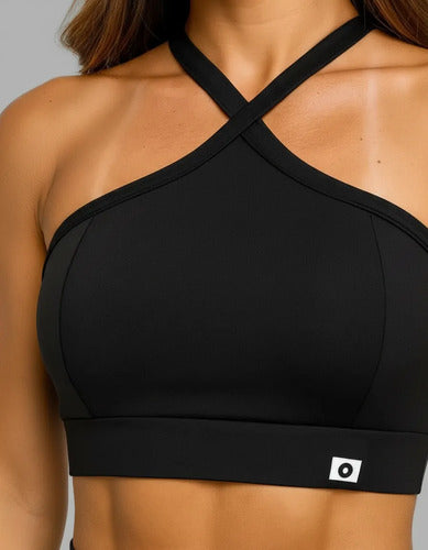 Kit 02 Top Cropped Feminino Alça Cruzada Zero Transparência