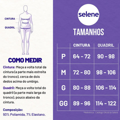 Short Feminino de Poliamida Selene Zero Transparência