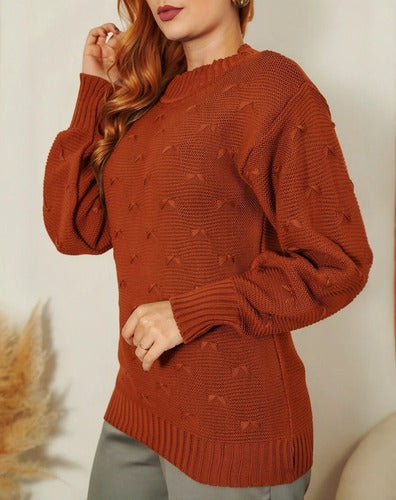 Blusa De Frio Tricot Feminina Suéter Lã Casaco Inverno Tricô