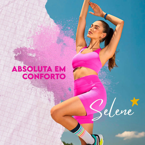 Short Feminino de Poliamida Selene Zero Transparência