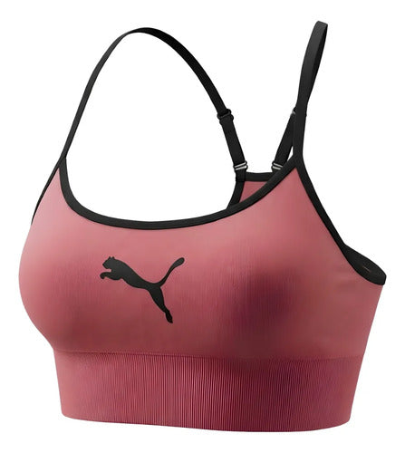 Top Puma Com Bojo E Regulador Sem Costura Poliamida