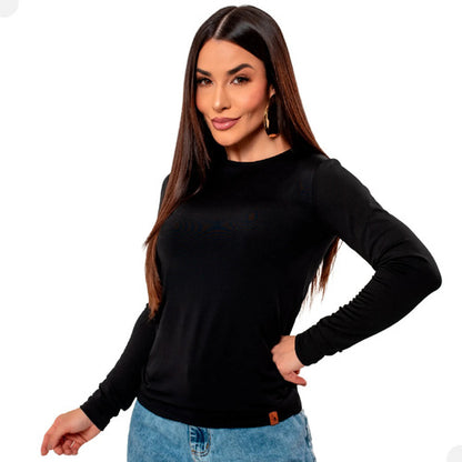 Blusa Térmica Feminina Flanelada Peluciada Frio Inverno