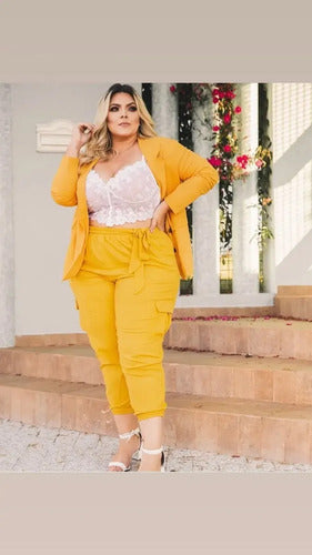 Cropped De Renda Meia Taça Alça Rendada Eleva Seio Plus Size