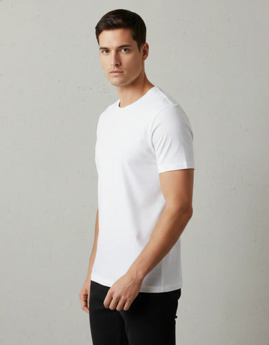 Camiseta Branca Unissex 100% Algodão Premium Camisa Básica