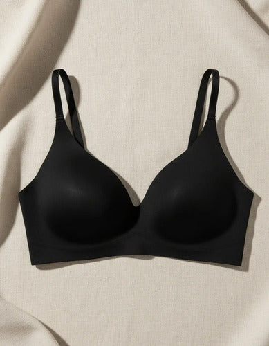 Sutiã Top Feminino Liso Básico Sem Costura Bojo Removível