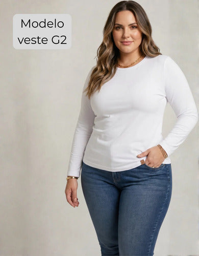 Blusa Térmica Segunda Pele Feminina Flanelada Plus Size Frio
