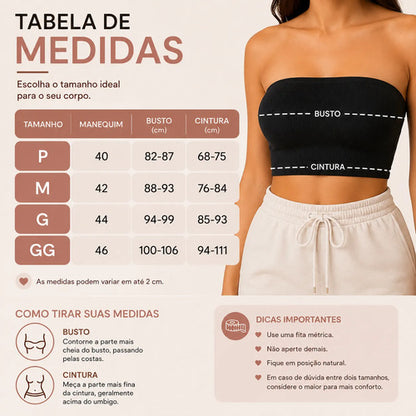 Kit 3 Sutiã Premium Tomara Que Caia Sem Costura Top Faixa