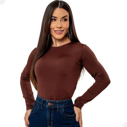 Blusa Térmica Feminina Flanelada Peluciada Frio Inverno