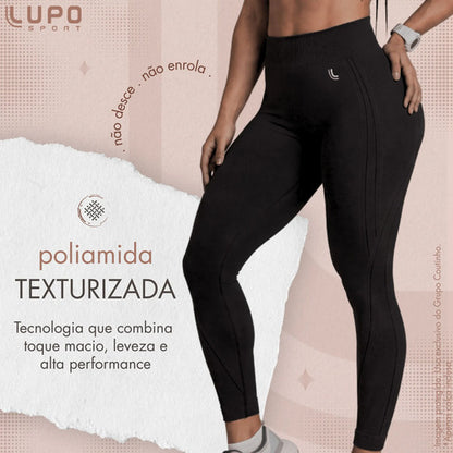 Legging Lupo Original Poliamida Texturizada Ar Sem Costura