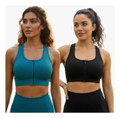 Kit 2 Top Nadador Canelado Poliamida Corrida Bojo Removível