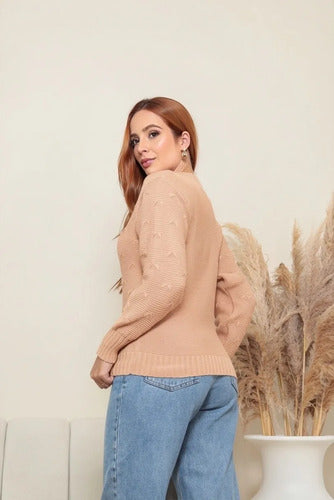 Blusa De Frio Tricot Feminina Suéter Lã Casaco Inverno Tricô
