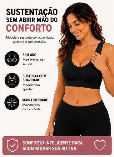 Sutiã Lupo Soutien Original Sem Costura Macio Antimicrobial