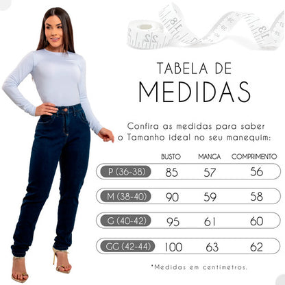Blusa Térmica Feminina Flanelada Peluciada Frio Inverno