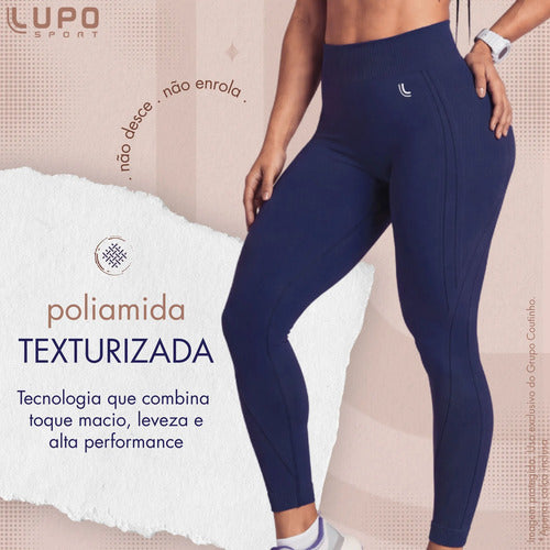 Legging Lupo Original Poliamida Texturizada Ar Sem Costura