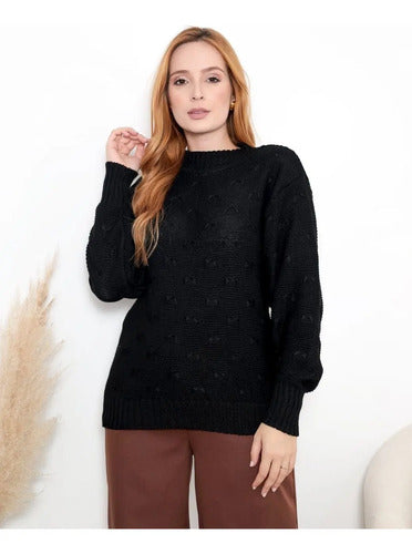 Blusa De Frio Tricot Feminina Suéter Lã Casaco Inverno Tricô