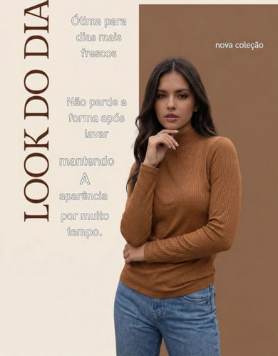 Blusa Feminina Segunda Pele Cacharrel  Gola Alta Inverno Zar