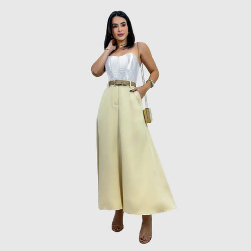 Cropped Corset Feminino Bico Acetinado Luxo Amarração Top