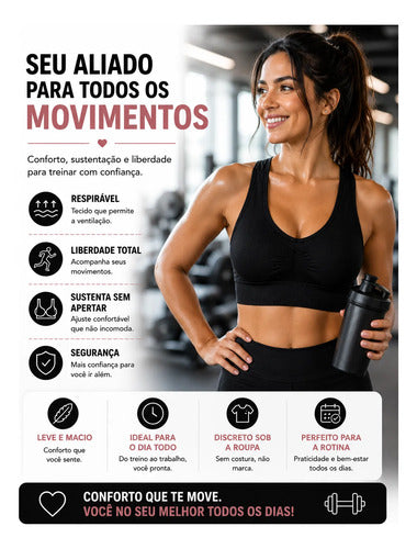 Sutiã Lupo Soutien Original Sem Costura Macio Antimicrobial