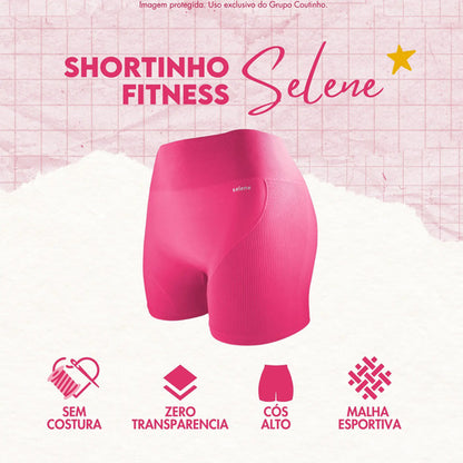 Short Academia Feminino Poliamida Selene Zero Transparência