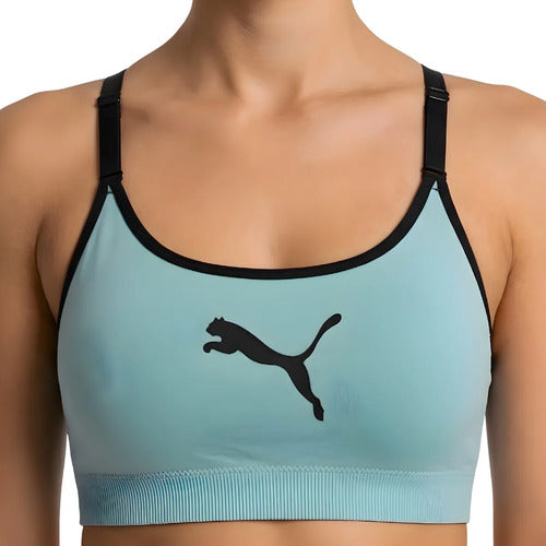 Top Puma Com Bojo E Regulador Sem Costura Poliamida