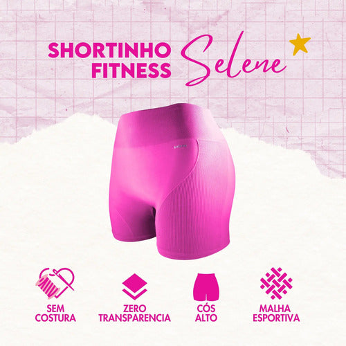 Short Feminino de Poliamida Selene Zero Transparência