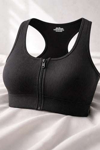 Kit 2 Top Nadador Canelado Poliamida Corrida Bojo Removível