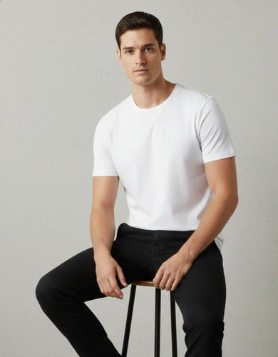 Camiseta Branca Unissex 100% Algodão Premium Camisa Básica