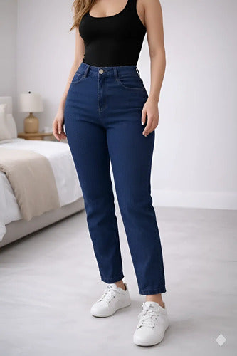 Calça Jeans Mom Feminina Cintura Alta Conforto E Estilo