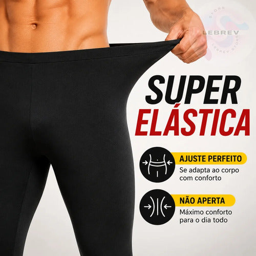 Calça Underwear Legging Masculina Corrida Elastano