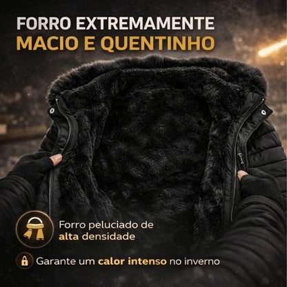 Jaqueta Blusa Feminina Puffer Forrada Impermeável Inverno