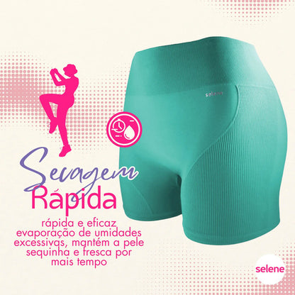 Short Academia Feminino Poliamida Selene Zero Transparência