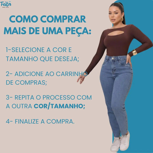 Calça Jeans Mom Feminina Cintura Alta Conforto E Estilo
