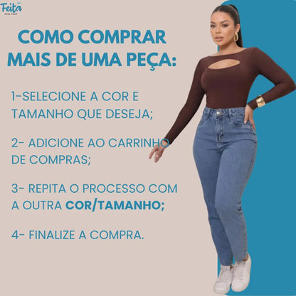 Calça Jeans Mom Feminina Cintura Alta Conforto E Estilo