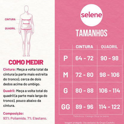 Short Academia Feminino Poliamida Selene Zero Transparência
