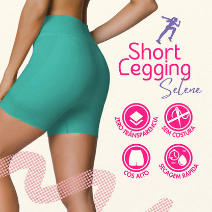 Short Academia Feminino Poliamida Selene Zero Transparência