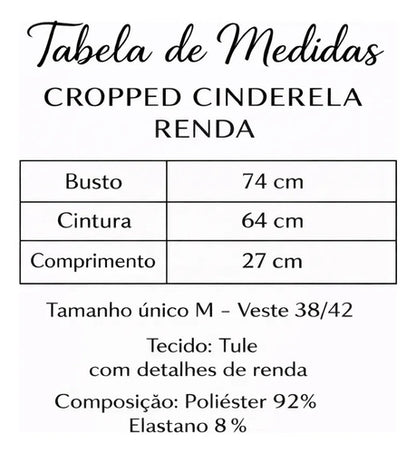 Corset Renda Feminino Alça Cropped Sexy Corpete Blusa Top
