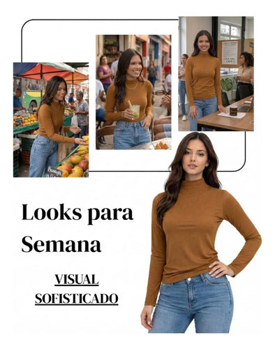 Blusa Feminina Segunda Pele Cacharrel  Gola Alta Inverno Zar