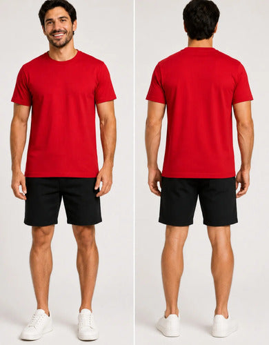 Camiseta Básica Masculina Algodão Slim Blusa Premium Lisa