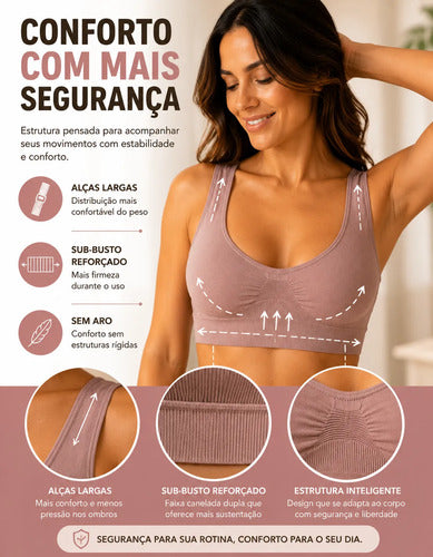 Sutiã Lupo Soutien Original Sem Costura Macio Antimicrobial