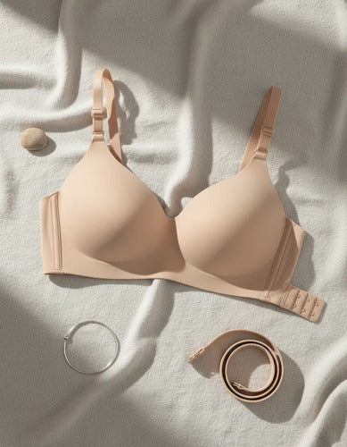 Sutiã Top Feminino Liso Básico Sem Costura Bojo Removível